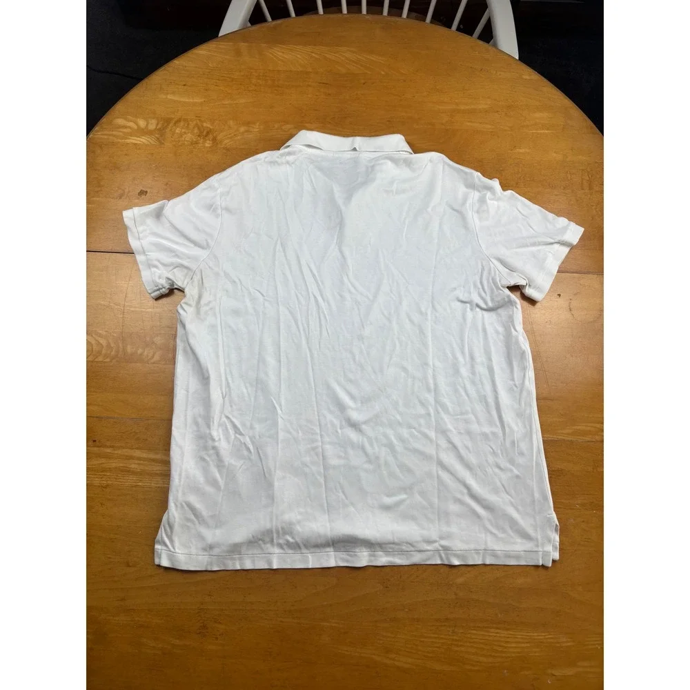 Polo Ralph Lauren Mens White Classic Fit Short Sleeve Cotton Polo Flesh Pony L